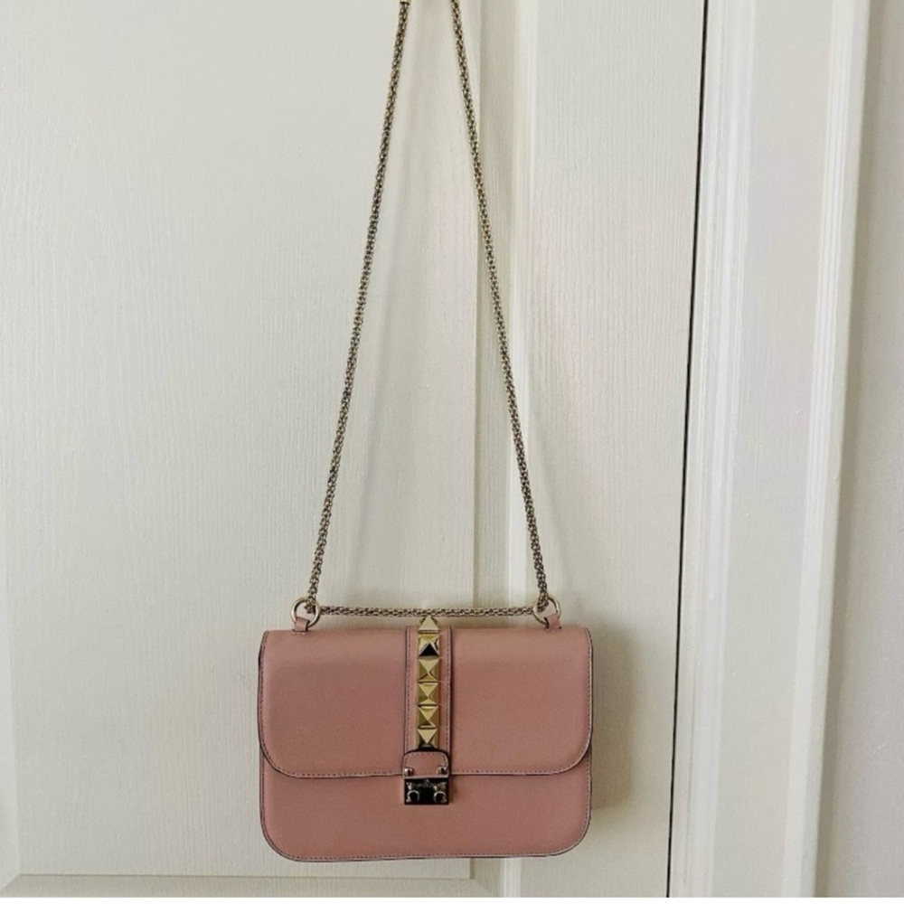 VALENTINO ROCKSTUD GLAM LOCK FLAP BAG - Picture 2 of 12
